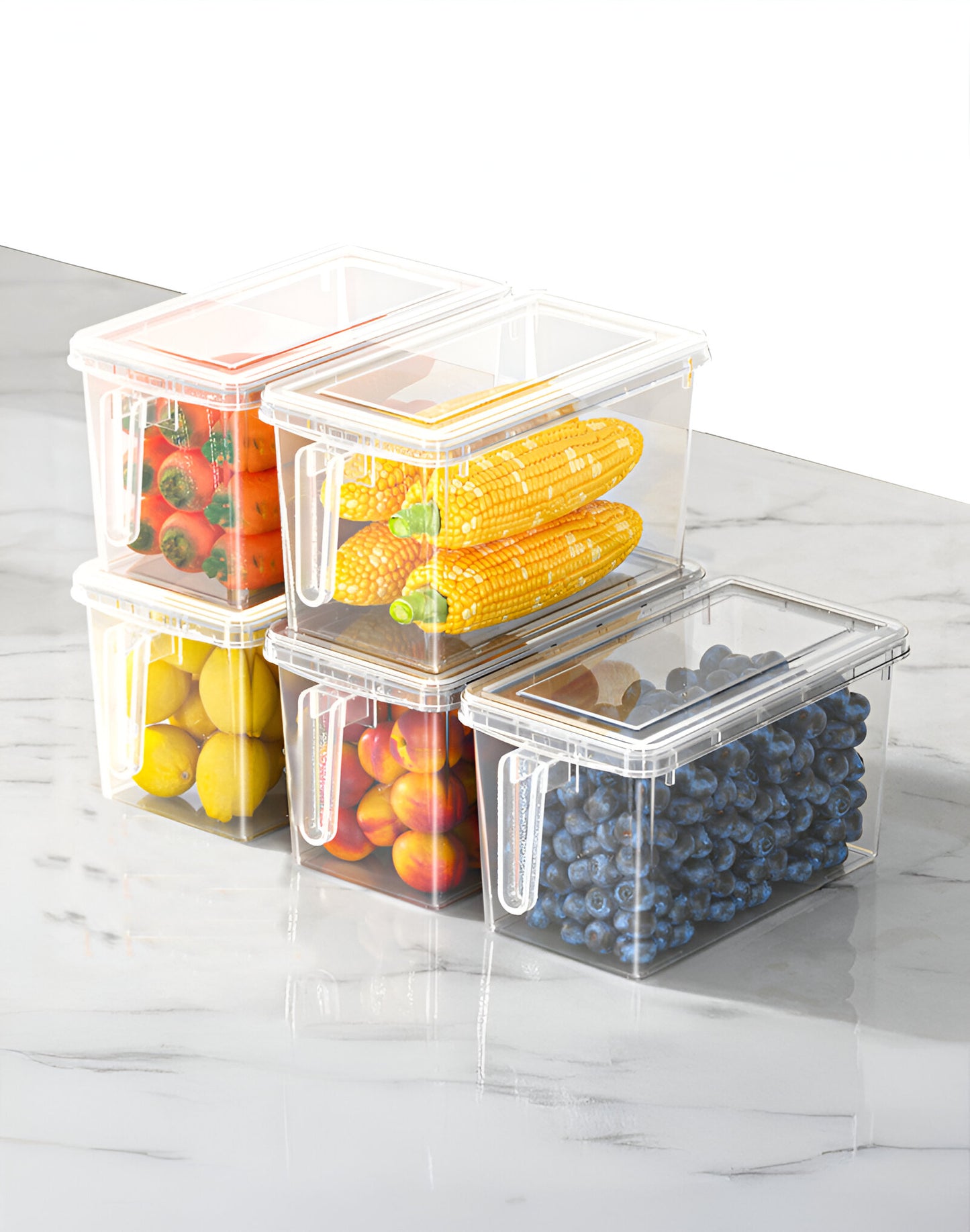 5 Pcs/Set YAH Durable Food Storage - Pantry Organizer with Lids