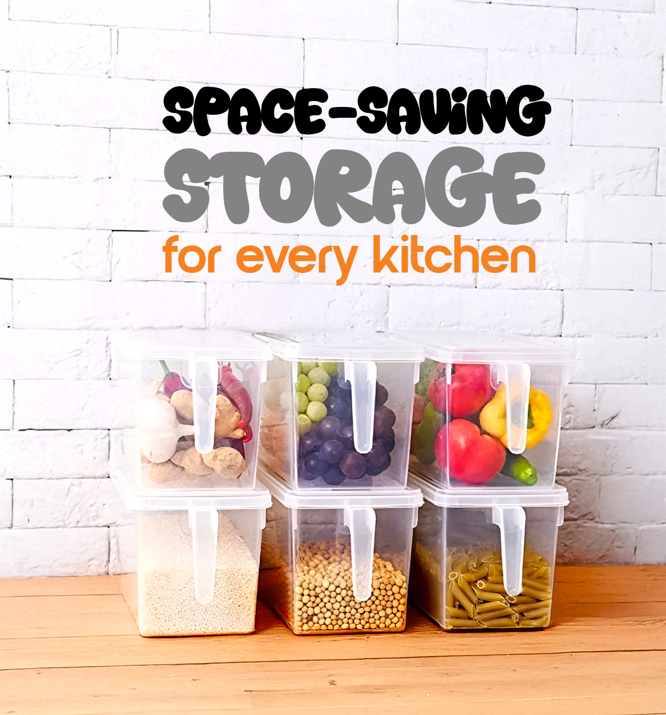 5 Pcs/Set YAH Durable Food Storage - Pantry Organizer with Lids