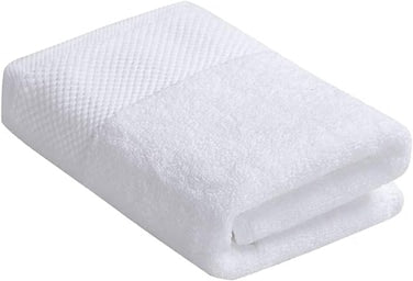 YAH Premium 3-Piece Towel Set – 100% Egyptian Cotton, 612 GSM – Ultra Soft & Absorbent Spa-Quality Towels for Bath, Hand & Face – Pure White Luxury Hotel Towels.