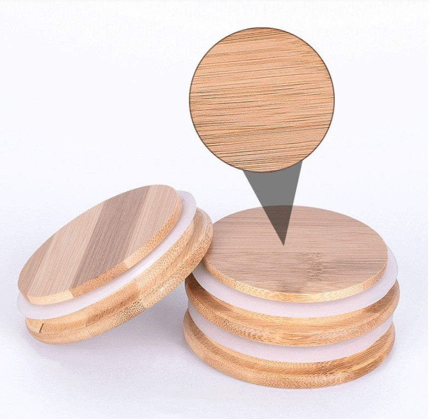 YAH 12-Piece Luxurious Airtight Glass Spice Jars with Bamboo Lids