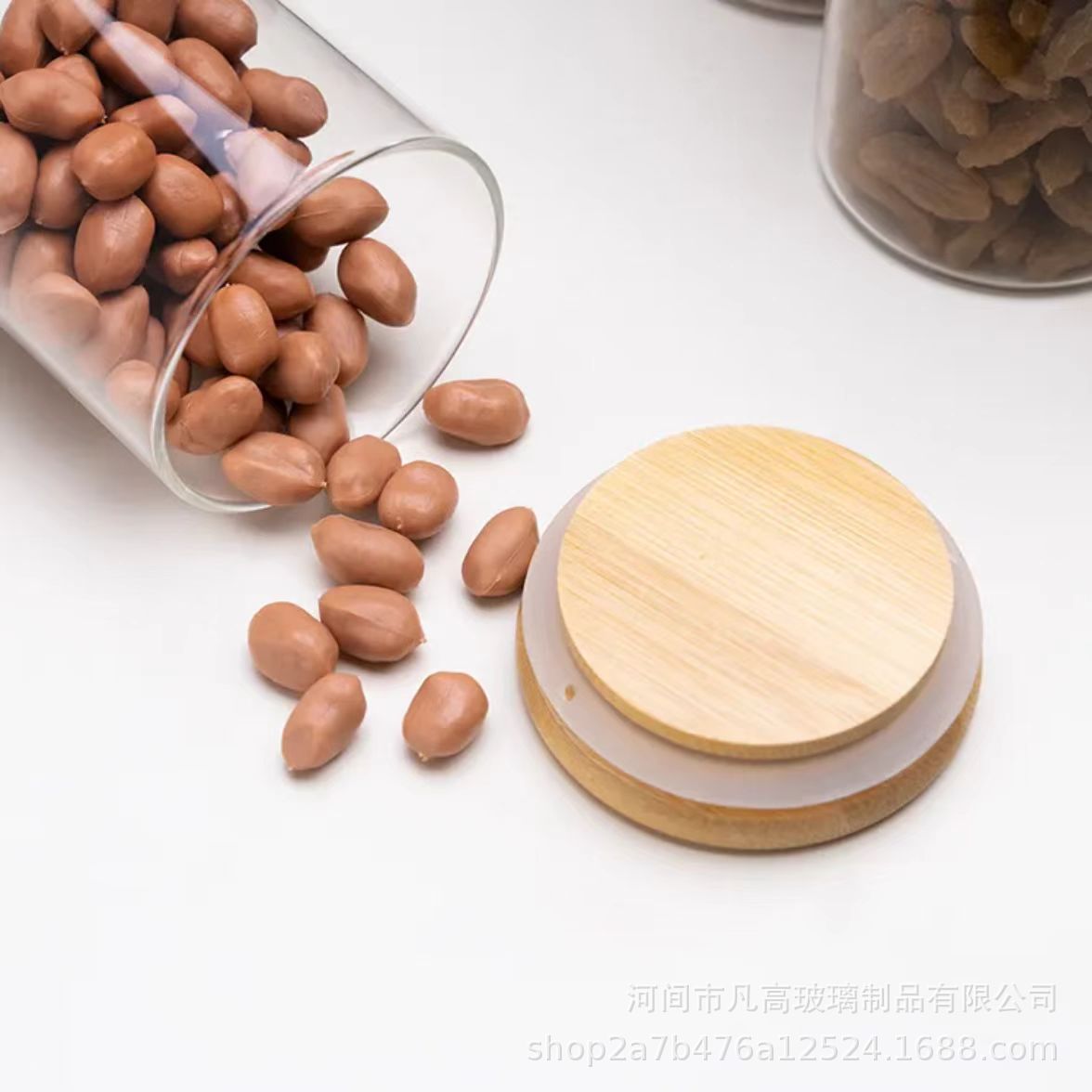 YAH 12-Piece Luxurious Airtight Glass Spice Jars with Bamboo Lids