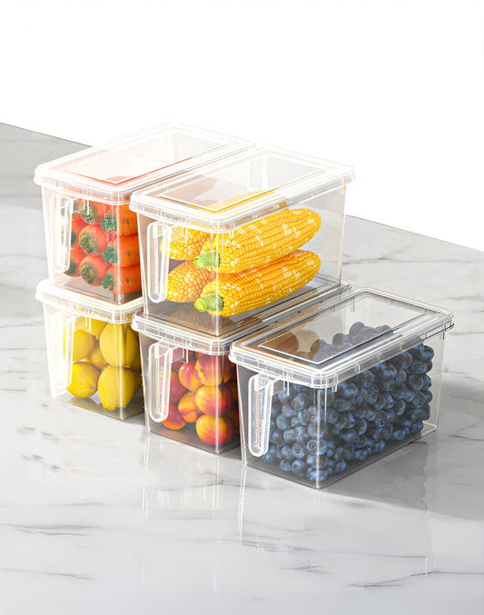 5 Pcs/Set YAH Durable Food Storage - Pantry Organizer with Lids