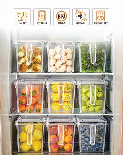 5 Pcs/Set YAH Durable Food Storage - Pantry Organizer with Lids