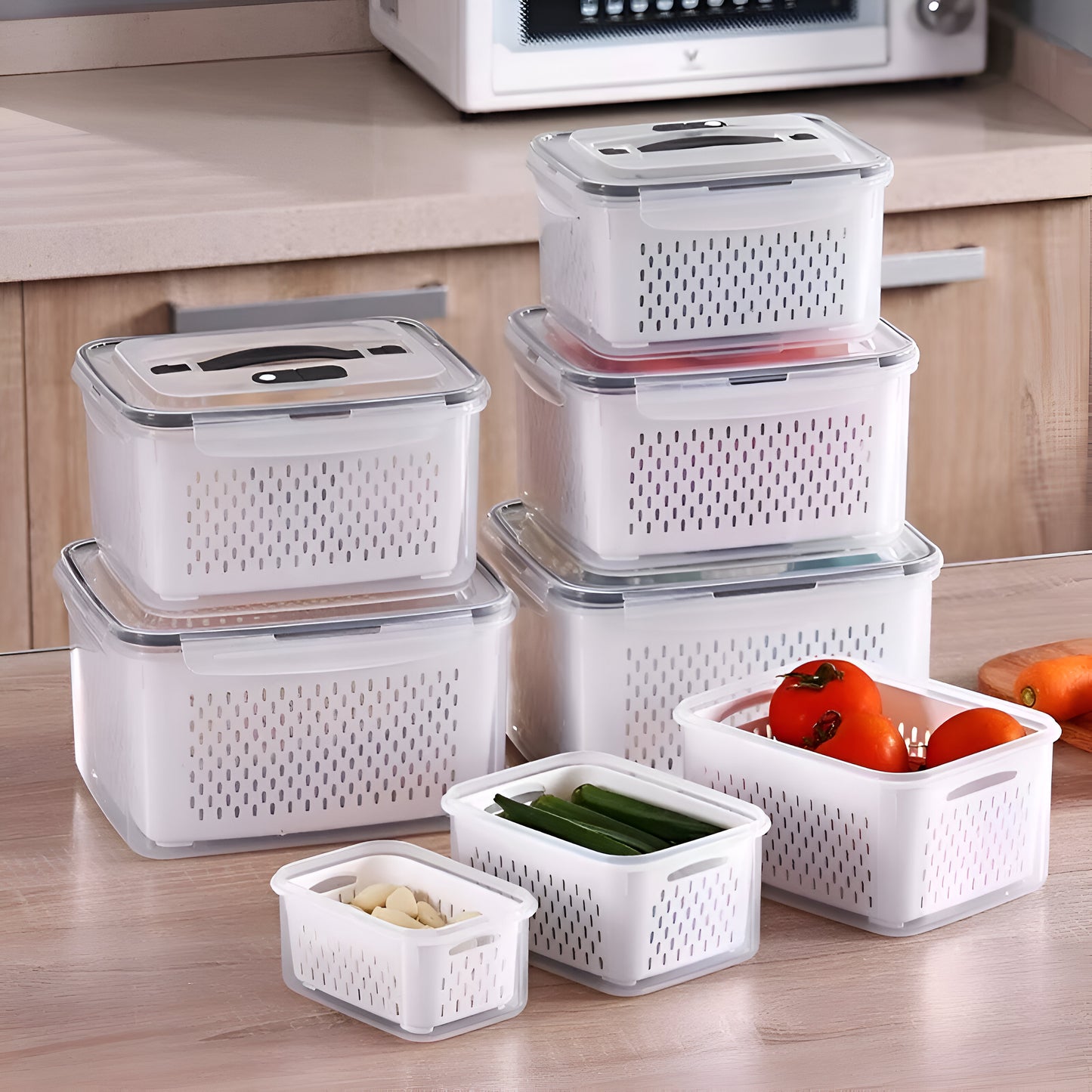 6PCS/Set YAH Smart Kitchen Storage Boxes