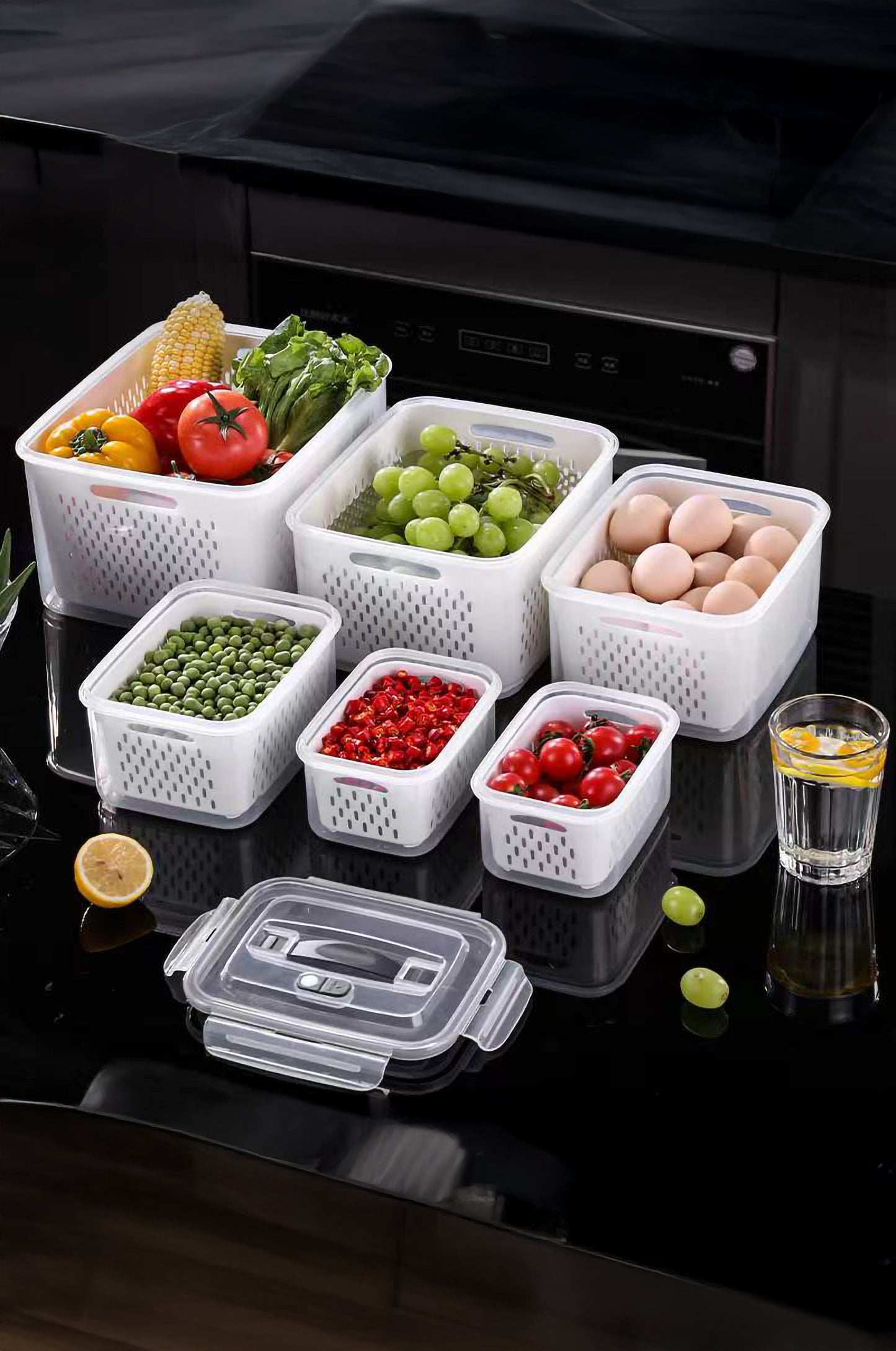 6PCS/Set YAH Smart Kitchen Storage Boxes