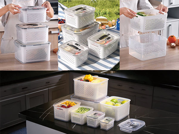 6PCS/Set YAH Smart Kitchen Storage Boxes